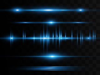 Light blue vector special effect. Glowing beautiful bright lines on a dark background.