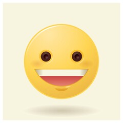 Fototapeta premium emoticon laughing