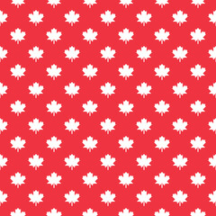 Seamless geometric patterns with with maple leafs