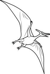 amazing pterodactyl dinosaur flying on the air sky © Cartoon-Designer