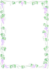 ぶどうのフレーム