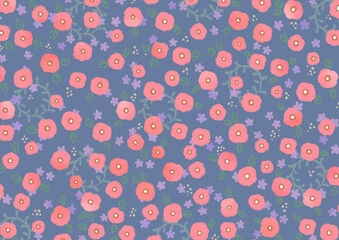 花模様（ピンク）