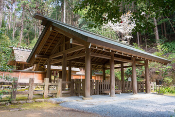 Fototapeta na wymiar Himukai-Daijingu Shrine in Yamashina, Kyoto, Japan. The Shrine was a history of over 1500 years.