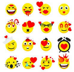 Large set of Quality Emoticons Set of Emoji