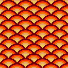 Beautiful seamless pattern design for decorating, wallpaper, fabric, backdrop and etc. waves pattern with autumn theme.