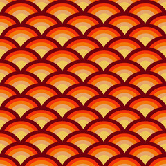 Beautiful seamless pattern design for decorating, wallpaper, fabric, backdrop and etc. waves pattern with autumn theme.