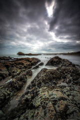 Port Waikato - Sunset beach - New Zealand 