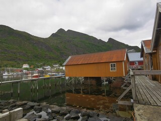 Lofoten Moskenes  Historic Fishing Village Northern Norway