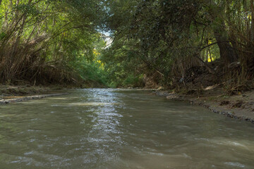 water going down the Lucainena river