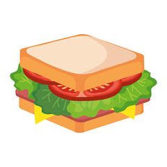 sandwich design, food eat restaurant and menu theme Vector illustration
