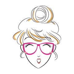 girl with happy face