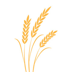 Rice symbol. Oat symbol vector. wallpaper. logo design.