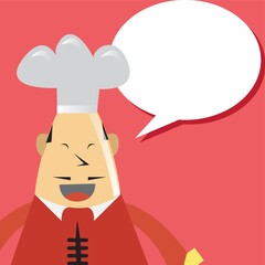 chef with speech bubble