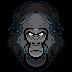 gorilla vector illustration