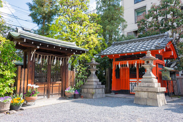 Nagi Shrine in Kyoto, Japan. The Shrine originally built in 869.