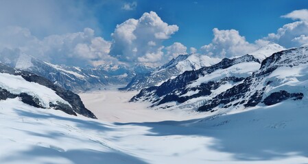 Jungfraujoch, Aletschgletscher, Schweiz