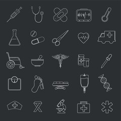 Fototapeta premium doctor icons