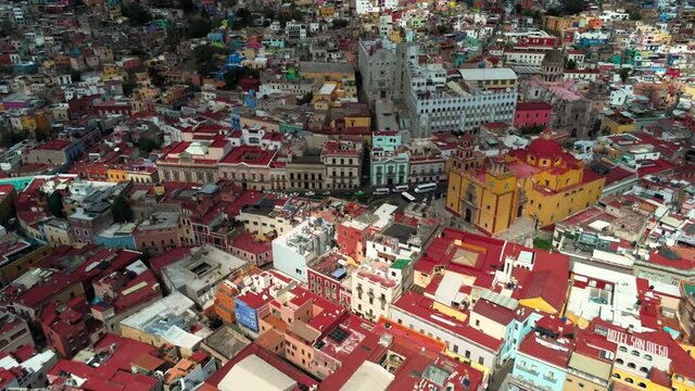 Guanajuato City in north of Mexico 