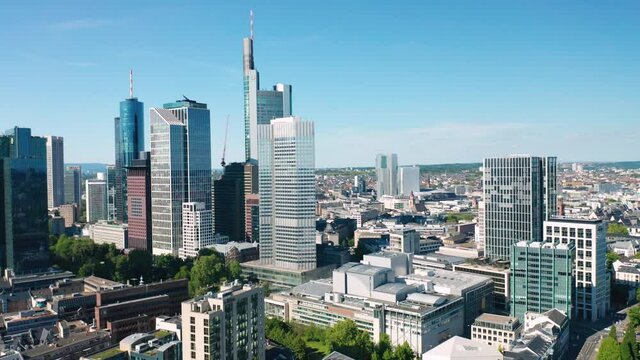 Frankfurt am Main aerial footage