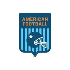 american football label