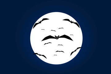 full moon bats
