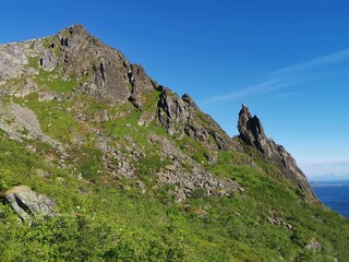 Fløya Hiking Trial Devilsgate Svolvaergeita Northern Norway