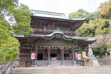 Kotohiragu Shrine (Konpira Shrine) in Kotohira, Kagawa, Japan. The Shrine was a history of over 1300 years and patron of sea ship transport and sailor.