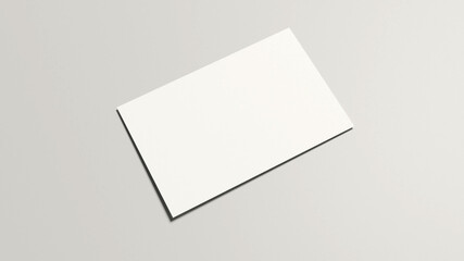 Business Card Mockup-3D Illustration-Dimensions(85x55mm)