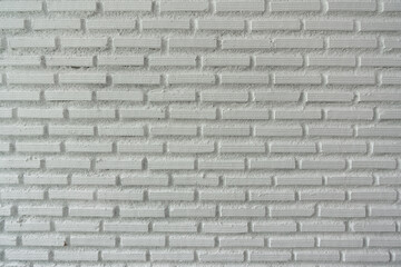 High resolution white Brick texture in wall facade / background