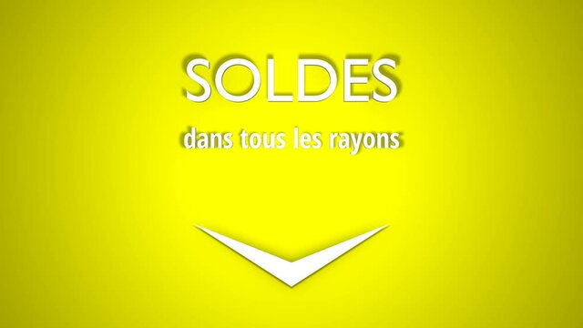 soldes fleche jaune