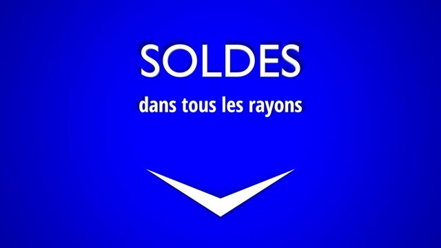 soldes fleche bleue