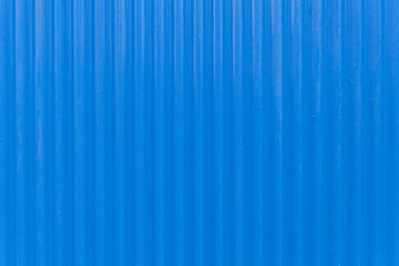 Obraz premium Blue galvanized iron fence panels texture and seamless background