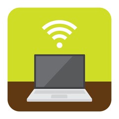 lap top with wifi connection