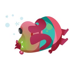 bear cartoon seeing stars