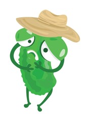 worried bitter gourd