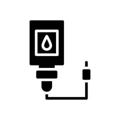 infusion icon in glyph style isolated on white background. EPS 10