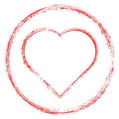 Set of Hearts . Grunge stamps collection.love Shapes for your design.Distressed symbols. Textured Valentine's Day signs.Vector 