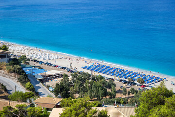 Naklejka premium Kathisma beach on Lefkada island