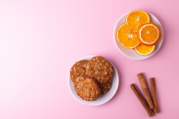 yummy musli orange  natural homemade cookies