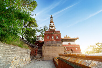 Ancient buildings of the Summer Palace in Beijing, China - UNESCO World Heritage Site