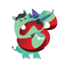 rhinoceros cartoon singing