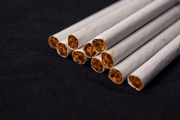 Close up of a smoking cigarettes