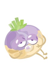 tired turnip character