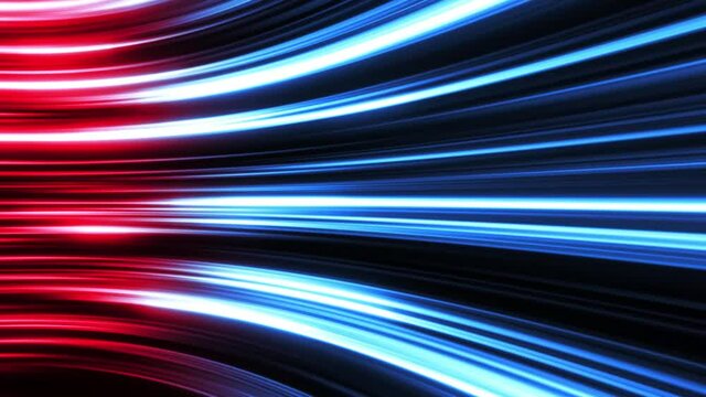 Abstract Speed Light Fx Background Loop/ 4k animation of a cool manga abstract super fast lines glowing and creating speed effect, seamless looping