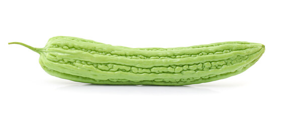 Bitter melon , Bitter gourd isolated on white background with clipping path.
