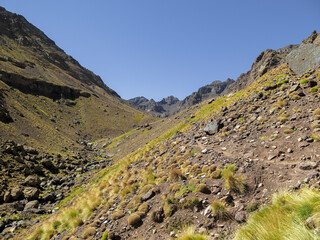 landscape in the atlas in morocco