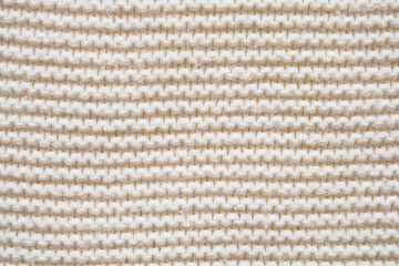 White knit wool texture background