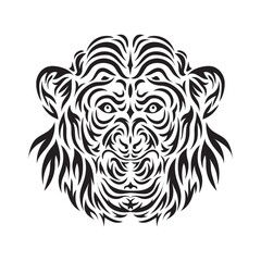 chimpanzee tattoo design