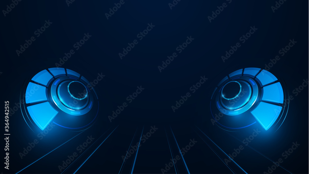 Wall mural abstract tech sci fi design template innovative concept background eps 10 vector