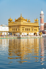 Fototapeta premium Golden temple in Amristar,Punjab,India.
